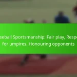 Baseball Sportsmanship: Fair play, Respect for umpires, Honouring opponents