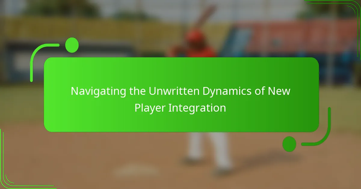 Navigating the Unwritten Dynamics of New Player Integration