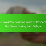 The Unwritten Baseball Rules of Respecting the Game During Rain Delays