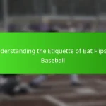 Understanding the Etiquette of Bat Flips in Baseball