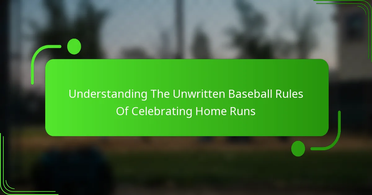 Understanding The Unwritten Baseball Rules Of Celebrating Home Runs