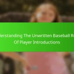 Understanding The Unwritten Baseball Rules Of Player Introductions