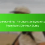 Understanding The Unwritten Dynamics Of Team Roles During A Slump
